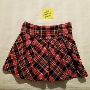 Gymboree girls size 8 plaid skirt with modesty shorts